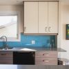 teal tile ikea kitchen