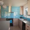 teal tile ikea kitchen