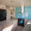 teal tile ikea kitchen
